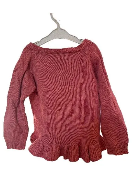 ALANA Mädchen Pullover Gr. 92 Rosa Baumwolle Rüschen Strick 3