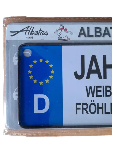 Albatros Blechschild Namensschild Jahrgang 1998 Weiblich Deko Retro Metall