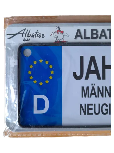 Albatros Blechschild Namensschild Jahrgang 2004 Retro Mehrfarbig Metall