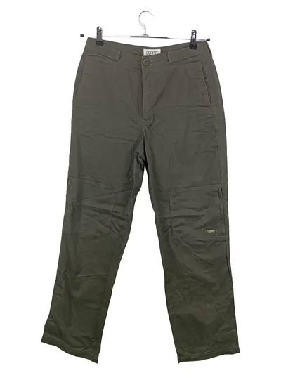 Esprit Damen Arbeitshose Gr. 40 Oliv Praktisch Baumwolle Cargo Hose