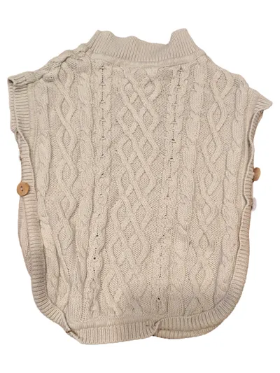 ALANA Kinder Pullunder Gr. 74 Beige Klassisch Zopfstrick Baumwolle