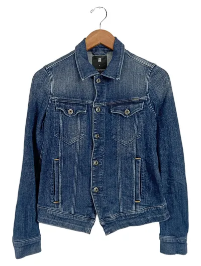 G-Star RAW Damen Jeansjacke Blau Gr. S Baumwolle Casual Denim
