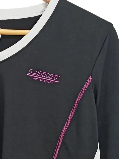 LIMIT Woman Sports Damen Funktionsshirt Langarm Gr. L Schwarz Grau