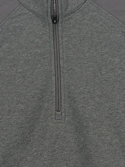 adidas Damen Fleecepullover Quarter Zip Sport Pullover Grau Gr. 40/L
