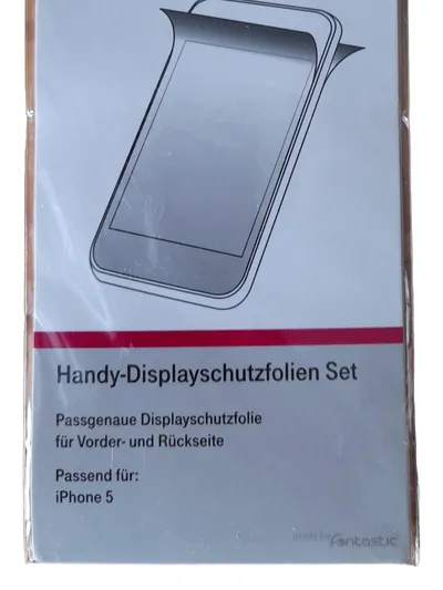 T-Mobile Displayschutzfolie Set iPhone 5 Transparent Vorder- Rückseite