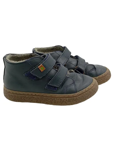 El Naturalista Kinder Stiefel Gr. 26 Blau Leder Klettverschluss gefüttert