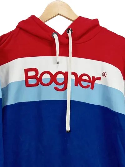 BOGNER Damen Kapuzenpullover Hoodie Gr. 36 S Mehrfarbig Sportlich Baumwolle
