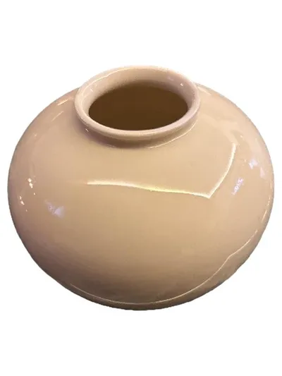 FÜRSTENBERG Porzellan Kugelvase klein Beige 9 cm Minimalistisch
