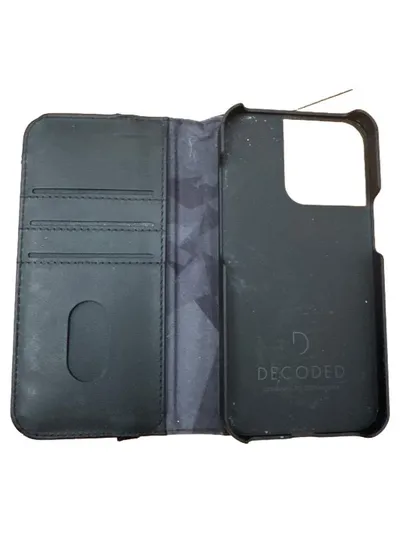 DECODED Handy Schutzhülle Leder Schwarz Praktisch Case