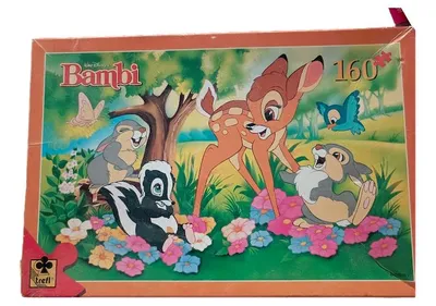 Trefl Disney Bambi Puzzle 160 Teile Kinder Waldtiere Klopfer Blume