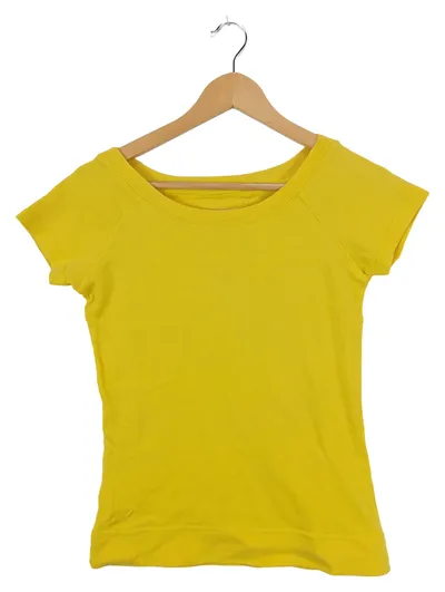 NICE Damen T-Shirt Gelb Gr. 40/L Casual Baumwolle