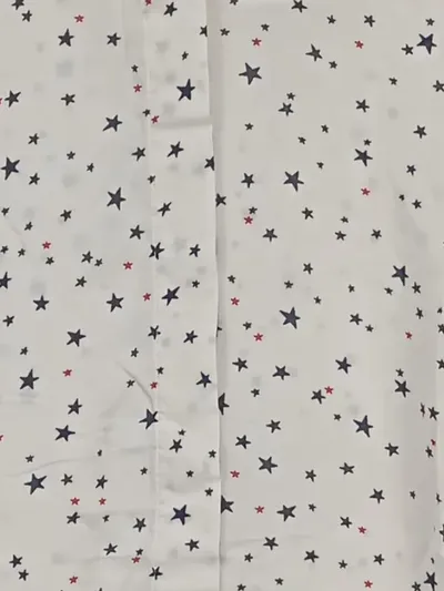 Emily van den Bergh Damen Hemdbluse Gr. 36 Weiß Sternenmuster Casual