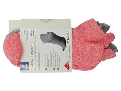 Tchibo Funktions-Laufsocken Damen 2 Paar Gr. 39-42 Rosa Meliert Tactel