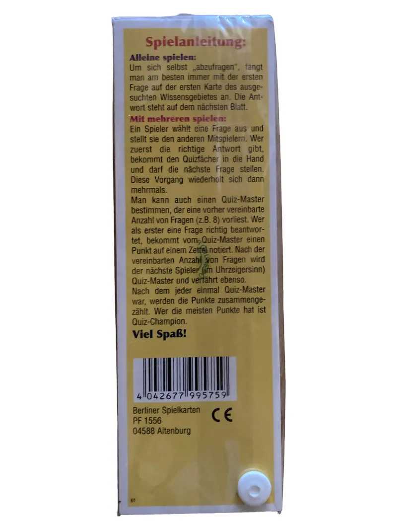 Berliner Spielkarten Quizspiel Globus Allgemeinwissen Geografie Familienspiel 2