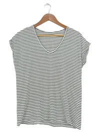 Aware by VERO MODA Damen T-Shirt Gestreift Mehrfarbig Gr. 36/S 1