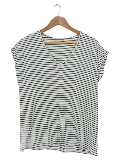 Aware by VERO MODA Damen T-Shirt Gestreift Mehrfarbig Gr. 36/S