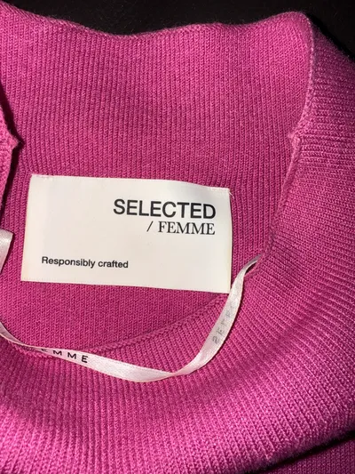 Selected Femme Pullover Damen Gr. 40/L Pink Basic Langarm