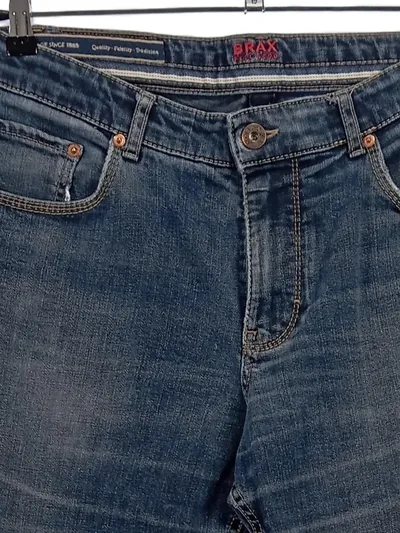 BRAX Jeans Slim Fit Herren Gr. 50 Blau Casual Denim Hose