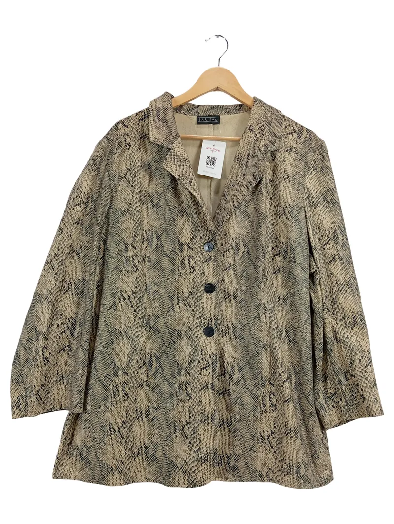 Barisal Damen Blazer Schlangenmuster Mehrfarbig Gr. 44;XXL 1