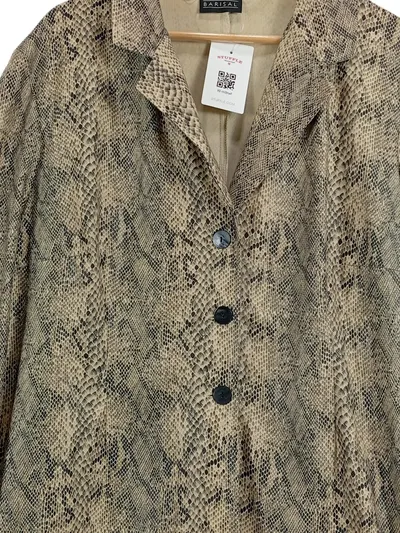 Barisal Damen Blazer Schlangenmuster Mehrfarbig Gr. 44;XXL