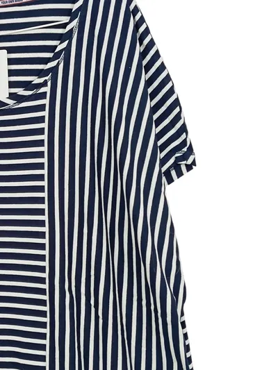 CECIL Damen T-Shirt Gr. XXL Blau Weiß Gestreift Maritim Viskose