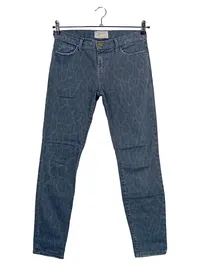 Current/Elliott Damen Jeans Skinny Fit Gr. 36 Grau Animal-Print Muster 1