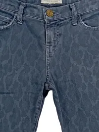 Current/Elliott Damen Jeans Skinny Fit Gr. 36 Grau Animal-Print Muster 3