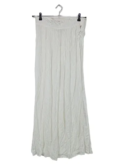 ASOS Damen Wickelrock Maxirock Weiß Gr. 40/L Viskose Casual
