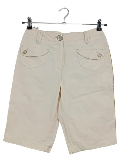 Alba Moda Damen Stoffhose Bermuda Caprihose Gr. 36 Beige
