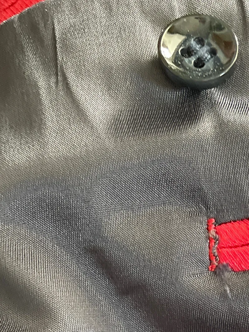 Cinque Herren Anzug Gr. 50 Blau Kariert Wolle Business Elegant 3