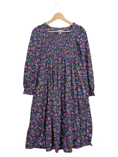 Mini Boden Mädchen Freizeitkleid Langarm Blumenmuster Mehrfarbig Gr. 152