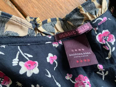 Scotch & Soda Mädchen Kleid Gr. 152 Leopard Blumen Langarm Boho