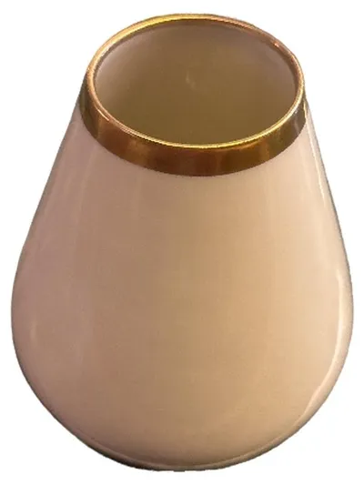 Fürstenberg Porzellan Vase Beige Birnenform 8 cm Elegant Uni Minimalistisch