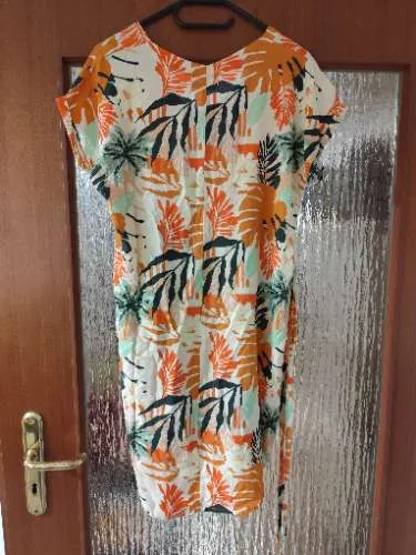 TOM&ROSE Damen Sommerkleid Gr. 36/S Mehrfarbig Tropisches Muster Casual