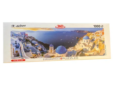 Eurographics Puzzle Santorini Greece 1000 Teile Panorama 360° AirPano 90cm