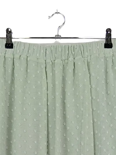 About You Damen A-Linienrock Gr. 40 L Grün Gepunktet Maxirock Feminin