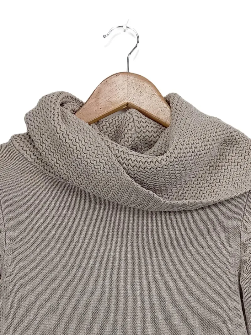 Basics Damen Pullover Rollkragen Strickpullover Beige Gr. XS 34 2