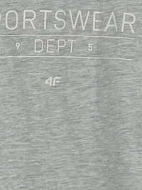 4F Damen T-Shirt Sportswear Dept Gr. M Grau Meliert Cropped 4