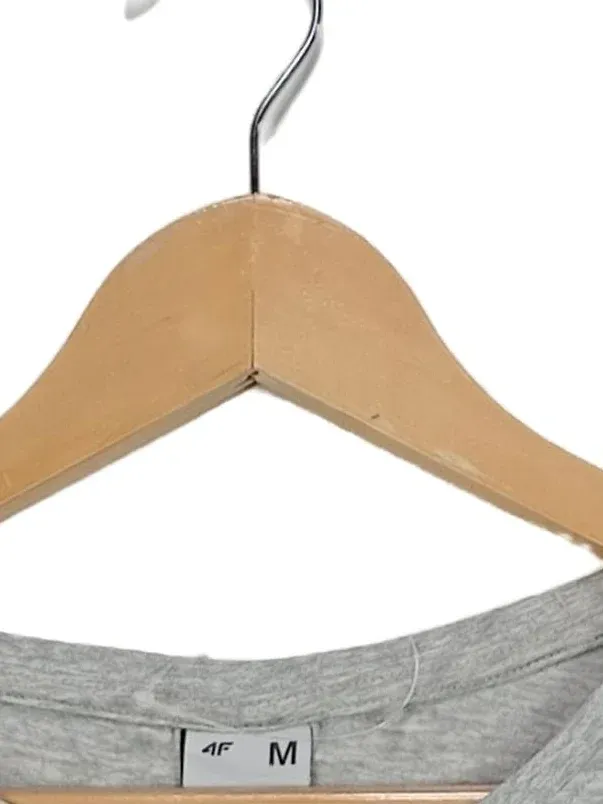 4F Damen T-Shirt Sportswear Dept Gr. M Grau Meliert Cropped 7