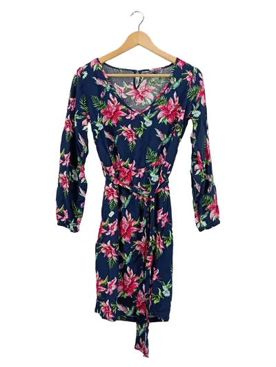 TOM&ROSE Damen Freizeitkleid Blumenmuster Viskose Gr. 36/S Mehrfarbig