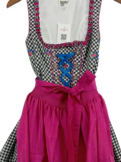 Distler Dirndl Trachtenkleid Damen Gr. 36 Mehrfarbig Traditionell