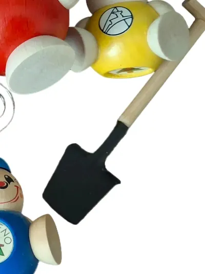 DREGENO Holzfiguren Figuren Set Mehrfarbig Spielfiguren-Set Komplett Kinder