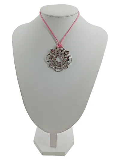 Energetix Halskette Anhänger Mandala Silber Geometrisch Modern Damen