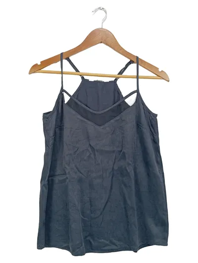 YAYA Damen Top Shirt Grau Gr. 36/S Casual Ärmellos