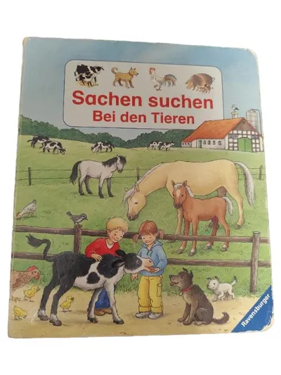 Ravensburger Sachen suchen Bei den Tieren Activity Buch Kinder Pferd Mehrfarbig