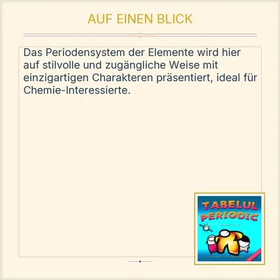 Das Periodensystem von Basher Chemie Fachbuch Hardcover Rumänisch