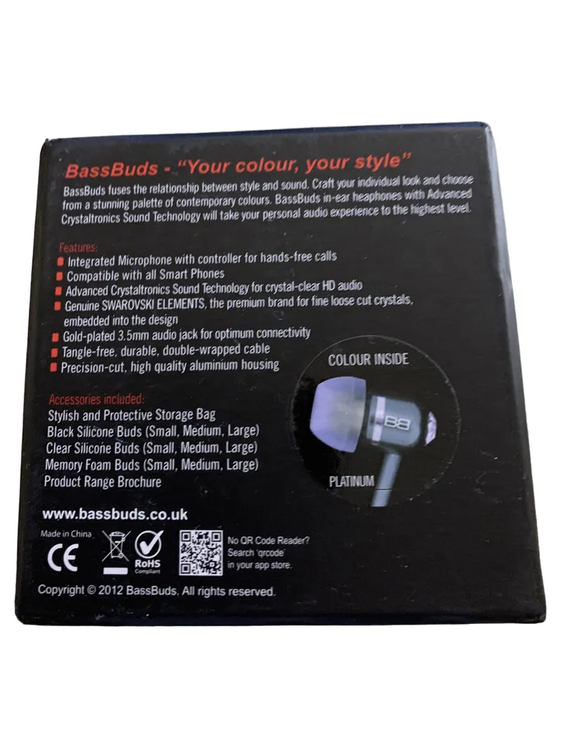 BassBuds Classics In-Ear-Kopfhörer Silber Kabelgebunden mit Mikrofon 2