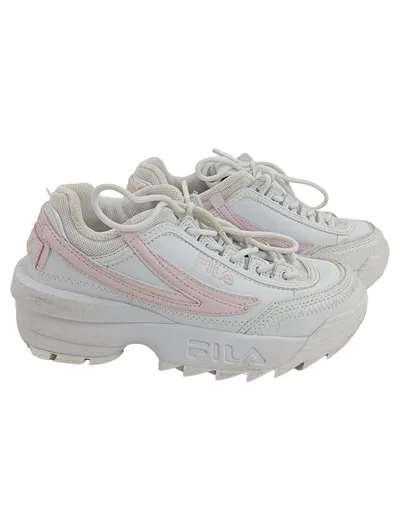 FILA Kinder Sportschuhe Sneaker Gr. 36 Weiß Pink Sportlich