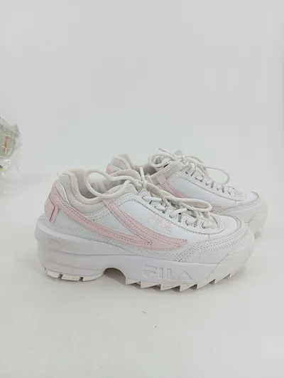 FILA Kinder Sportschuhe Sneaker Gr. 36 Weiß Pink Sportlich