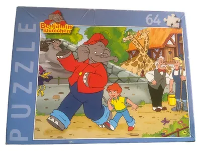 Benjamin Blümchen Puzzle 64 Teile Kinder Legepuzzle Zoo